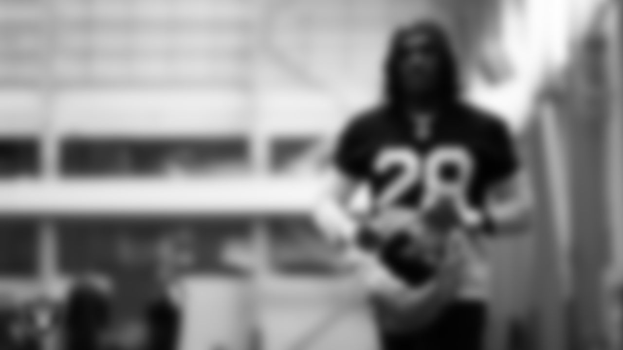 Las Vegas Raiders cornerback David Long Jr. (28) during practice at Intermountain Health Performance Center.