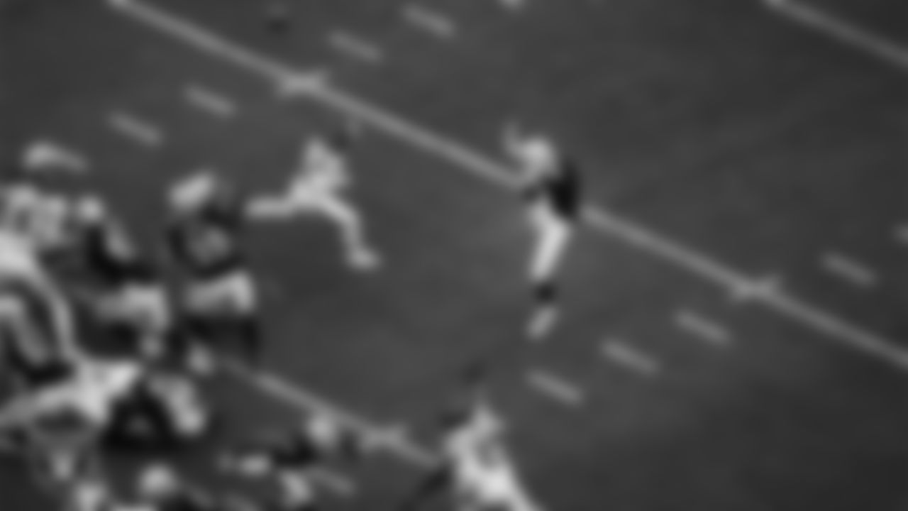 Las Vegas Raiders punter AJ Cole (6) punts during the regular season home game against the Houston Texans at Allegiant Stadium.