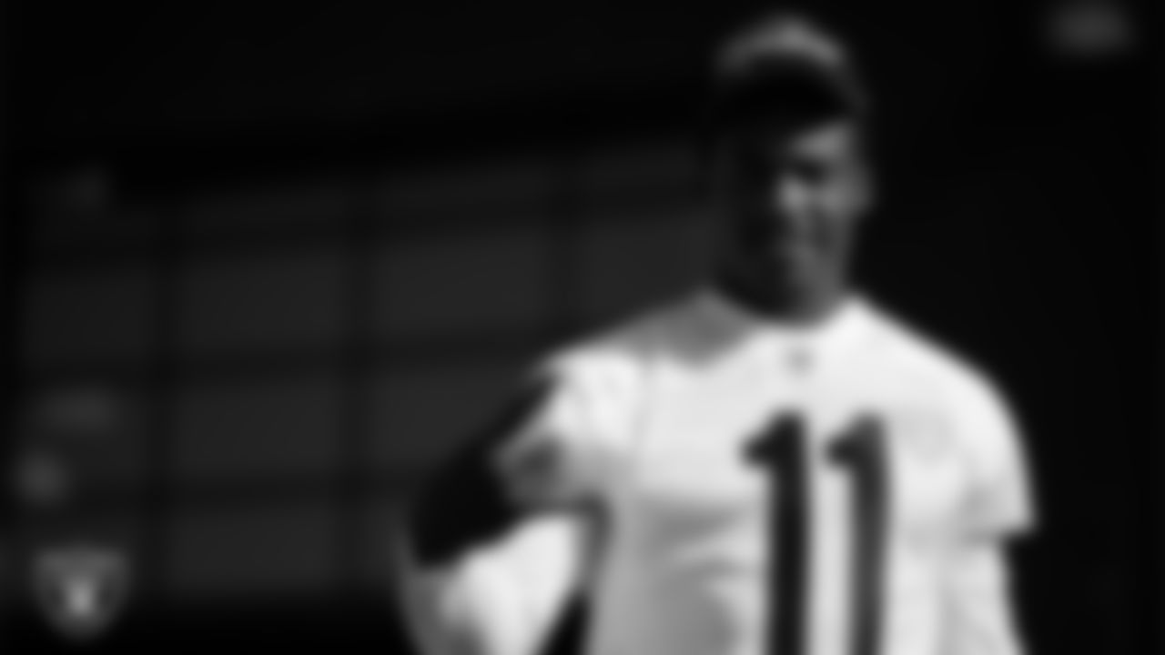 Las Vegas Raiders wide receiver Phillip Dorsett (11) during phase two of the offseason program at Intermountain Health Performance Center.