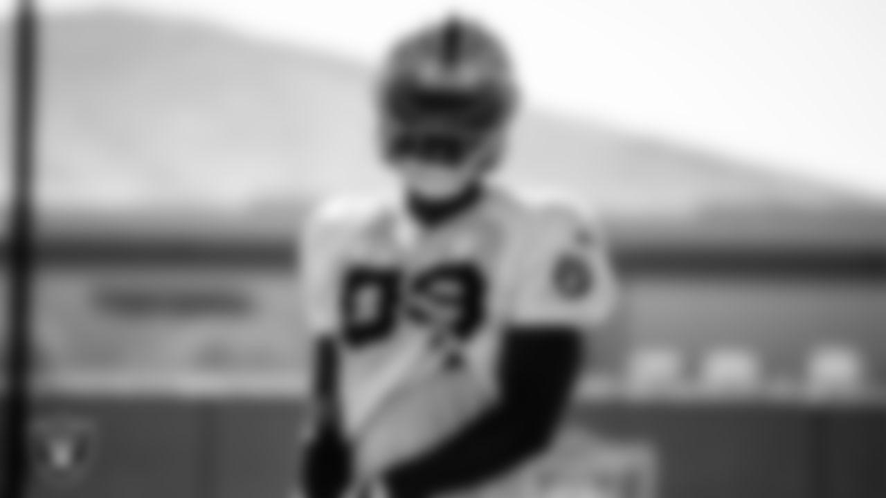 Las Vegas Raiders wide receiver Bryan Edwards (89) during practice.