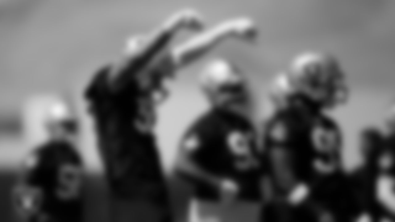 Las Vegas Raiders defensive end Maxx Crosby (98) at an Organized Team Activity (OTA).