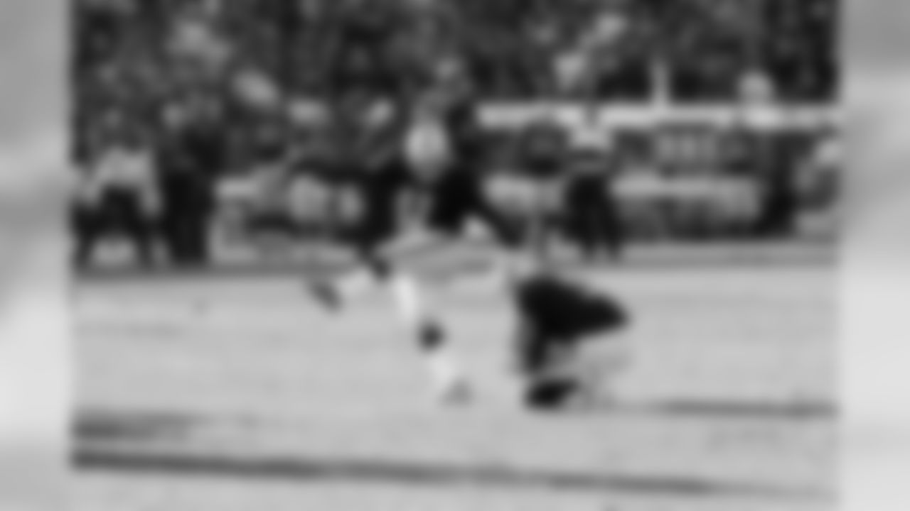 K Sebastian Janikowski kicks another field goal through the uprights, one of his 31 on the season.