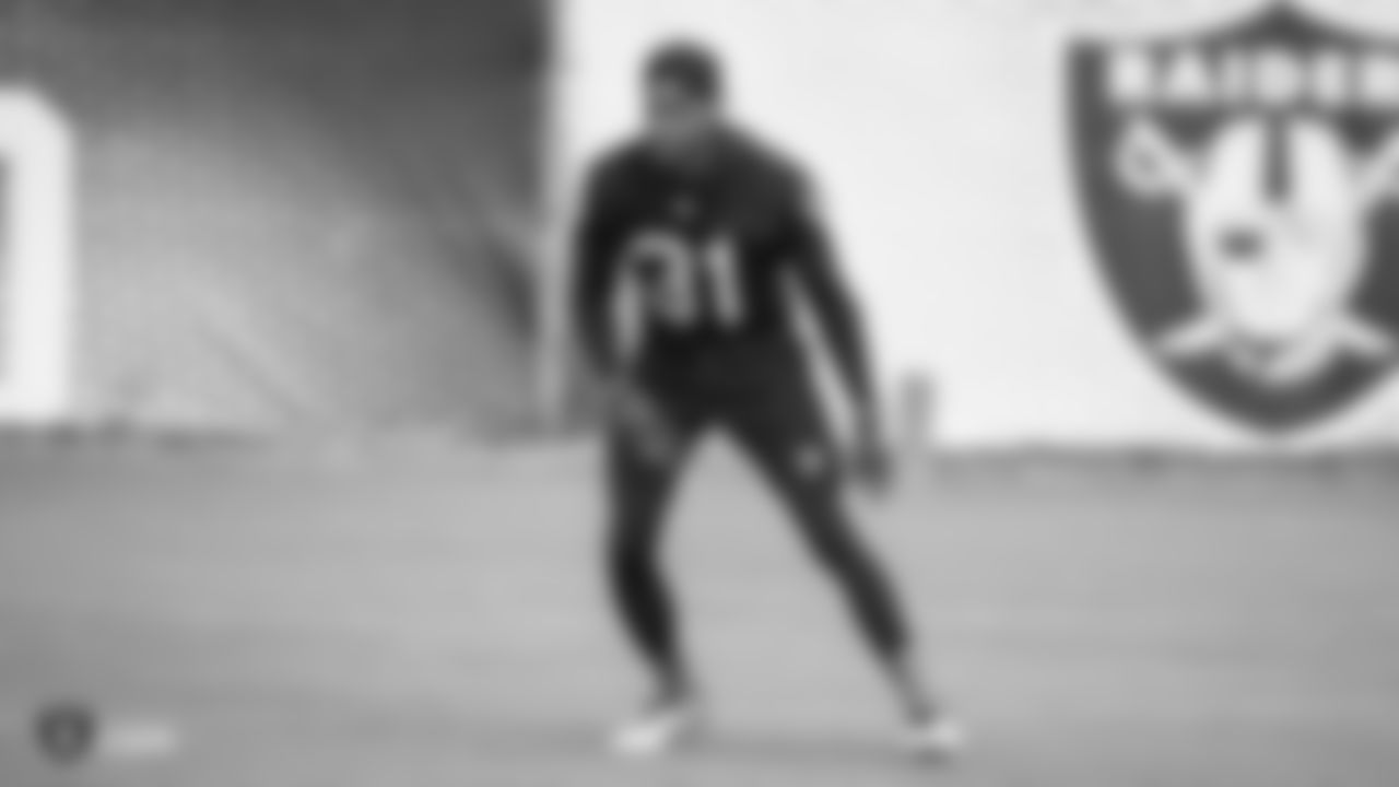Raiders cornerback Isaiah Johnson (31) at an Organized Team Activity (OTA) at the Raiders Practice Facility in Alameda, Calif.