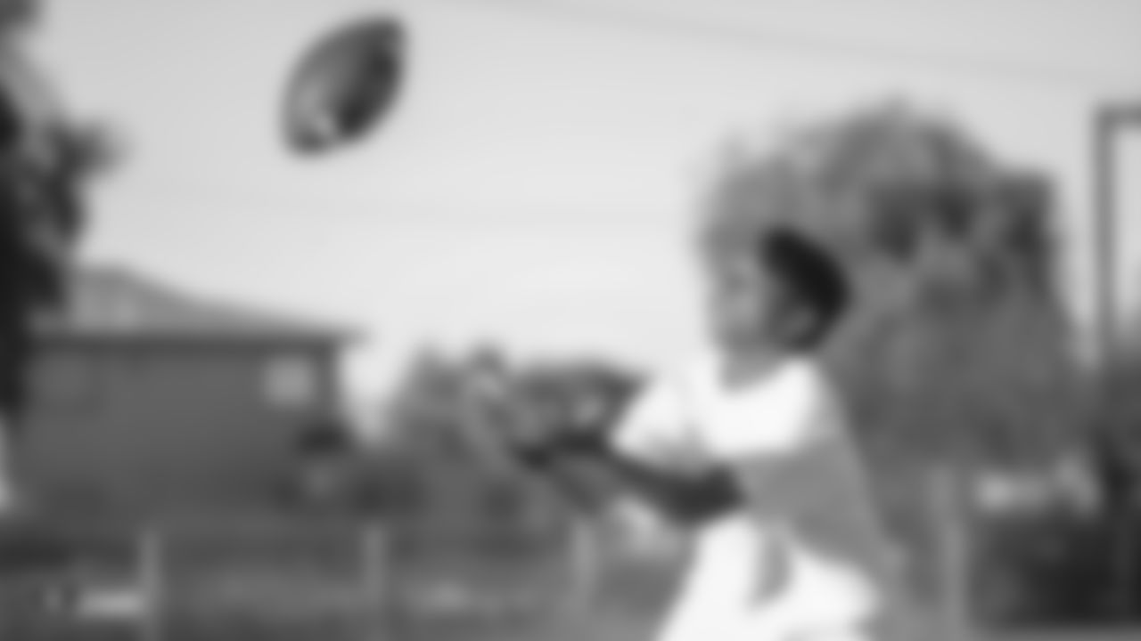 The Raiders host a Gatorade Junior Training Camp, a grassroots football clinic, for athletes from the Southern Nevada Youth Sports Association at Pearson Community Center in North Las Vegas, Nev.