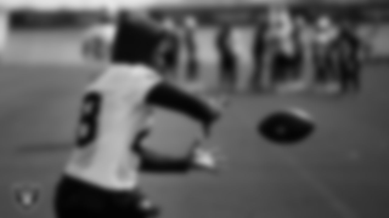 Las Vegas Raiders running back Josh Jacobs (28) during practice at Intermountain Healthcare Performance Center.