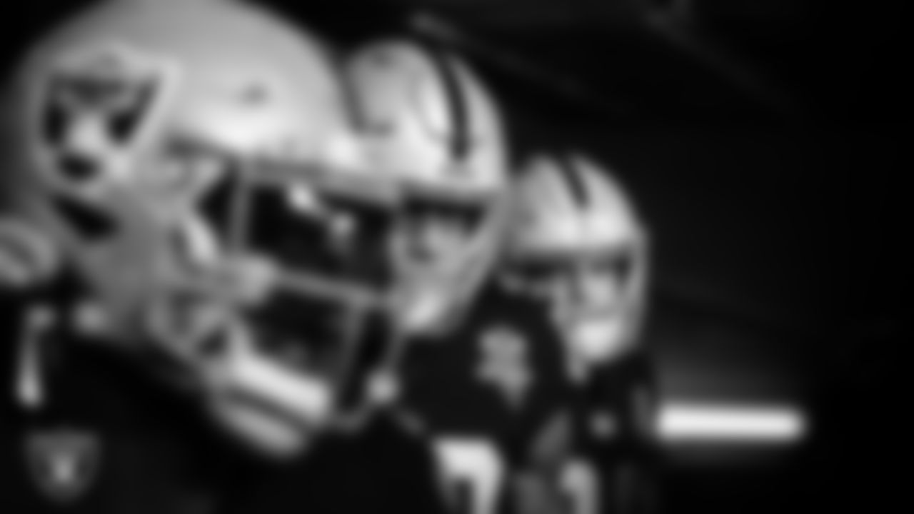 Las Vegas Raiders tight end Darren Waller (83) walks down the tunnel before the regular season home game against the Kansas City Chiefs.
