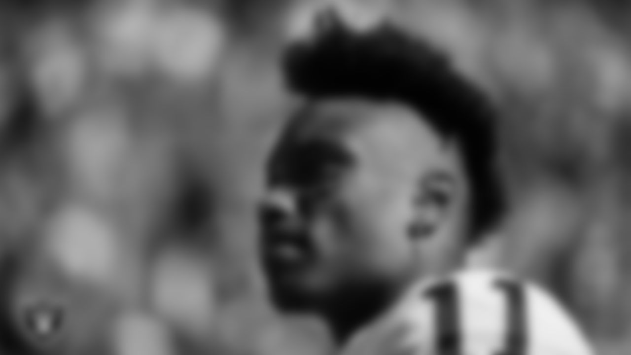 Las Vegas Raiders wide receiver Henry Ruggs III (11) on the sidelines before the regular season away game against the Denver Broncos.