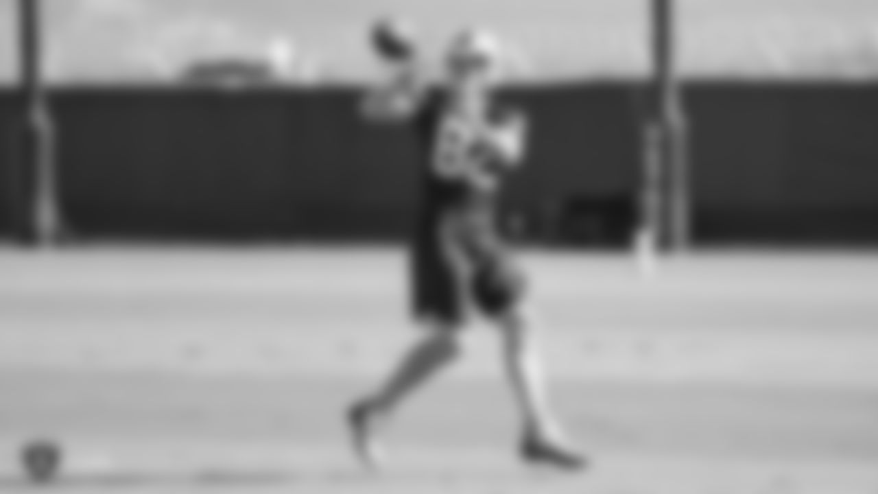 Oakland Raiders wide receiver Jordy Nelson (82) on the field for practice at the Oakland Raiders Practice Facility, Monday, November 5, 2018, in Alameda, California.
