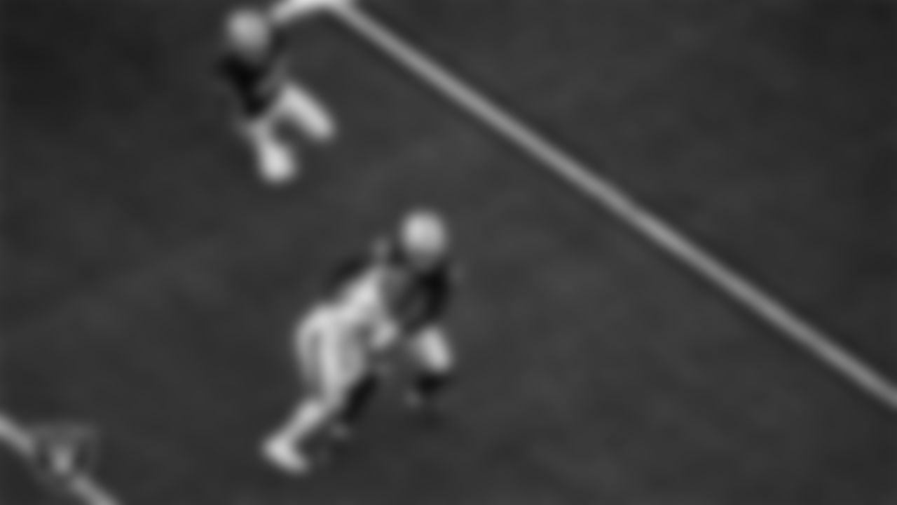Las Vegas Raiders cornerback Rock Ya-Sin (26) makes a tackle during the regular season home game against the Houston Texans at Allegiant Stadium.