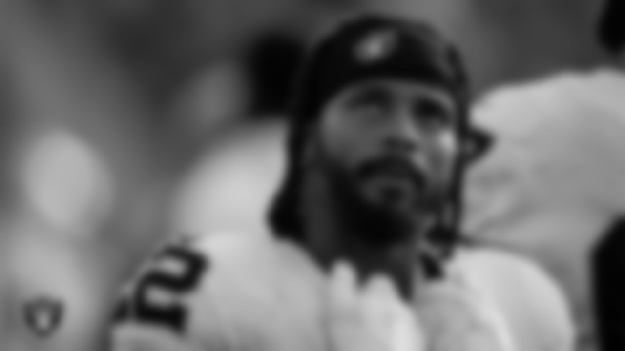Las Vegas Raiders running back Ameer Abdullah (22) on the sidelines during the regular season away game against the Jacksonville Jaguars at TIAA Bank Field.