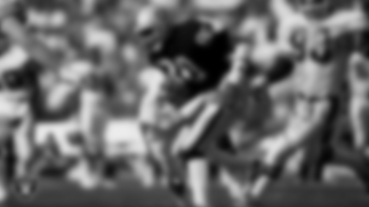 James Lofton played for the Raiders from 1987-88, starting 28 games and catching 69 passes for 1,429 yards and five TDs. He was inducted into the Pro Football Hall of Fame in 2003. Lofton also spent 2008 as the Raiders wide receivers coach.