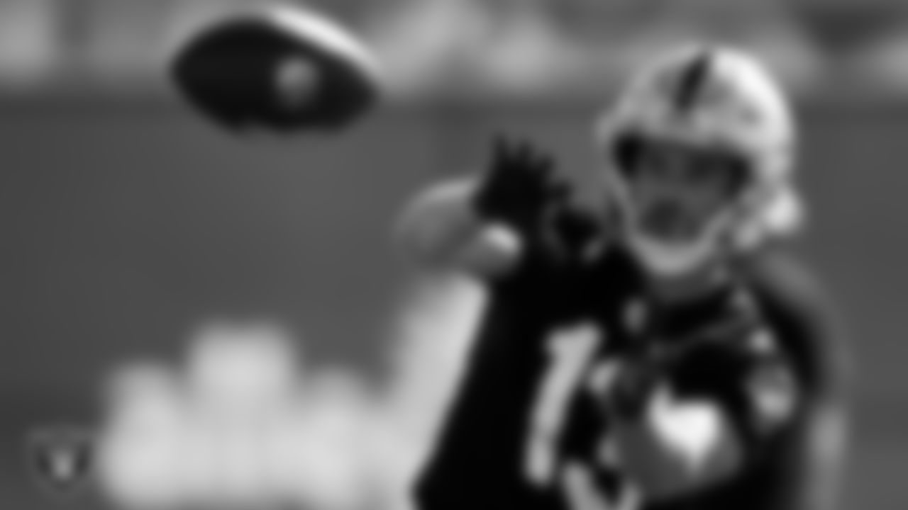 Las Vegas Raiders wide receiver Hunter Renfrow (13) during practice at Intermountain Healthcare Performance Center.