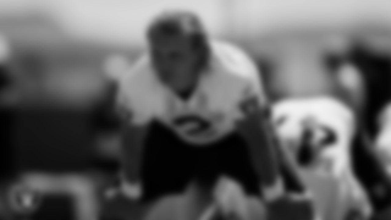 Las Vegas Raiders kicker Daniel Carlson (2) at an Organized Team Activity (OTA).