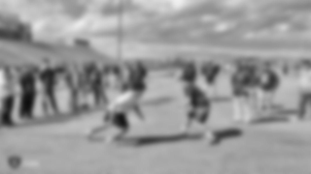 The Raiders collaborate with the Southern Nevada Football Head Coaches Association to host a Coaches Clinic, where they provide on and off field sessions for high school and youth coaches, at Liberty High School in Henderson, Nev. The Raiders cover the costs for the coaches in attendance to be Heads Up Certified by USA Football.