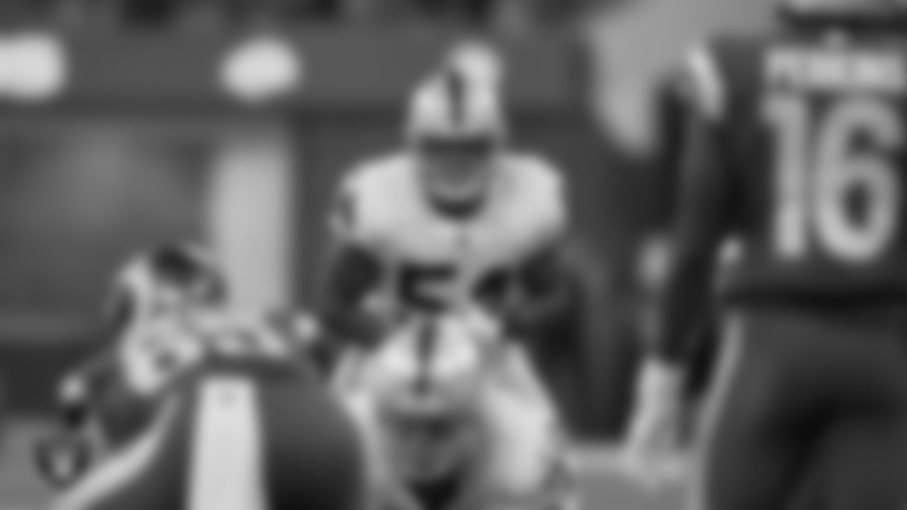 Las Vegas Raiders linebacker Max Richardson (54) during the preseason game against the Los Angeles Rams at SoFi Stadium.