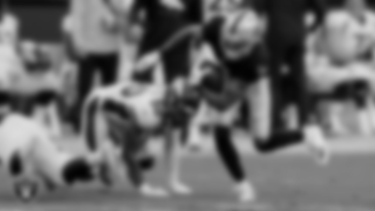 Las Vegas Raiders wide receiver Zay Jones (7) during the regular season home game against the Denver Broncos.