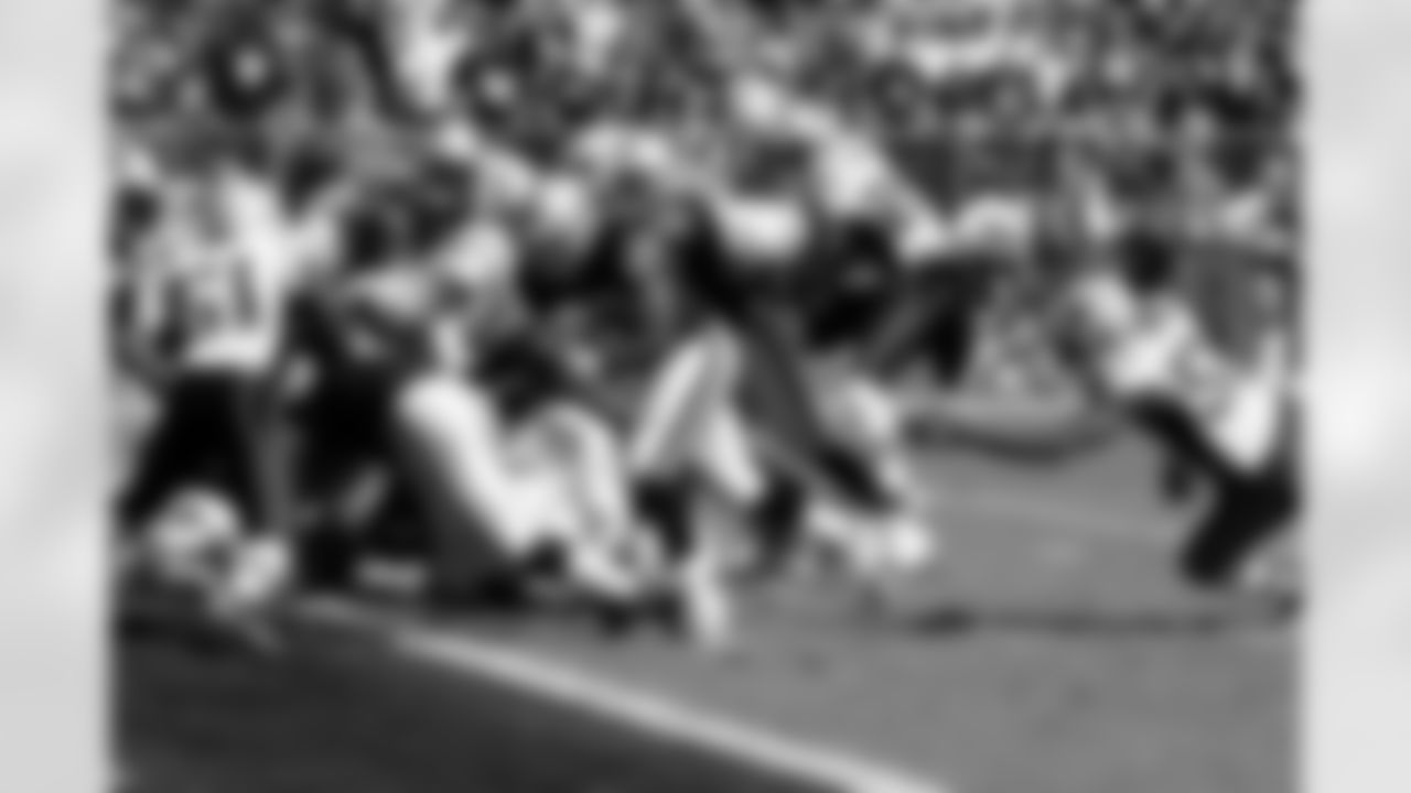 RB Michael Bush finds a lane to the end zone for the TD.