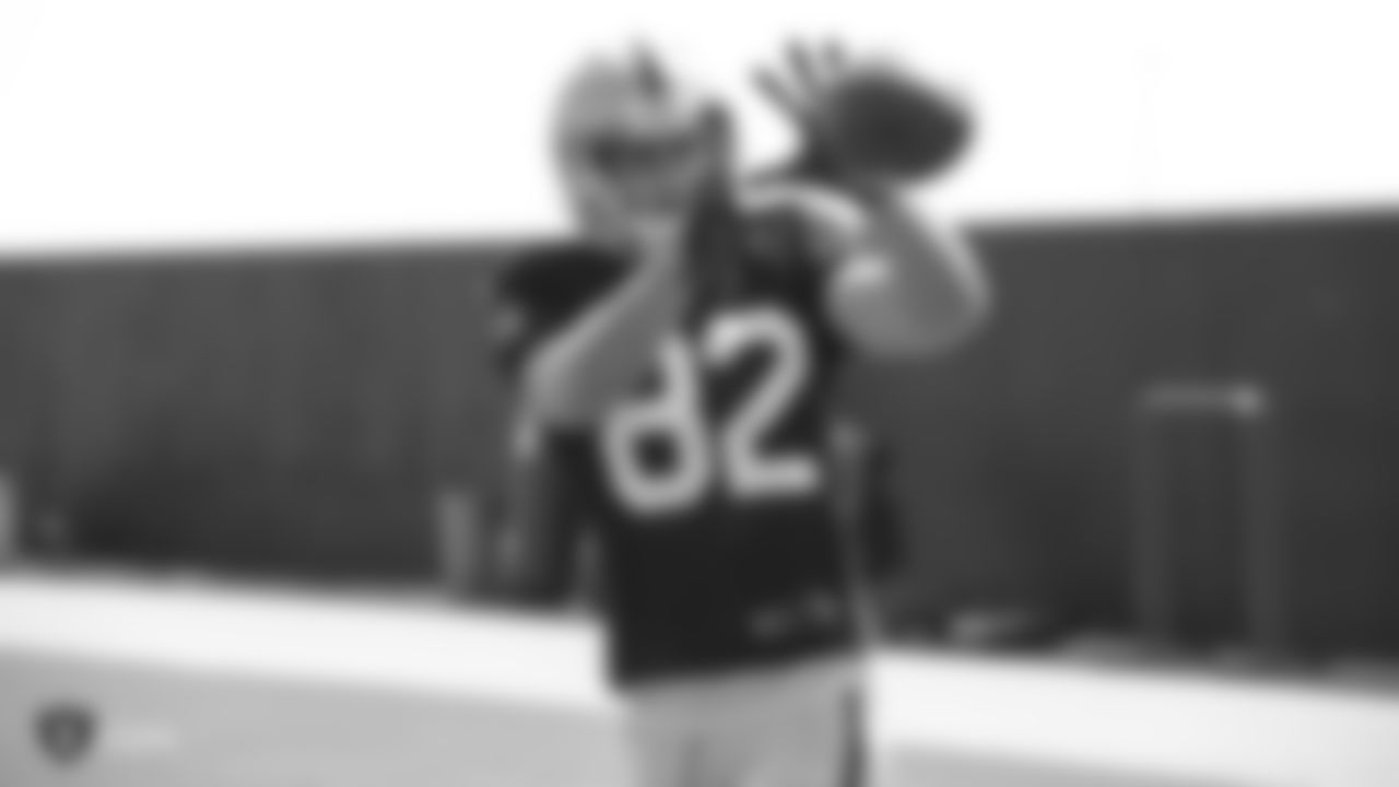 Oakland Raiders wide receiver Jordy Nelson (82) on the field for practice at the Oakland Raiders Practice Facility, Wednesday, September 5, 2018, in Alameda, California.