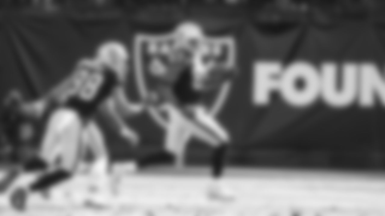The Oakland Raiders regular season game against the Kansas City Chiefs at Oakland-Alameda County Coliseum, Sunday, December 2, 2018, in Alameda, California.
