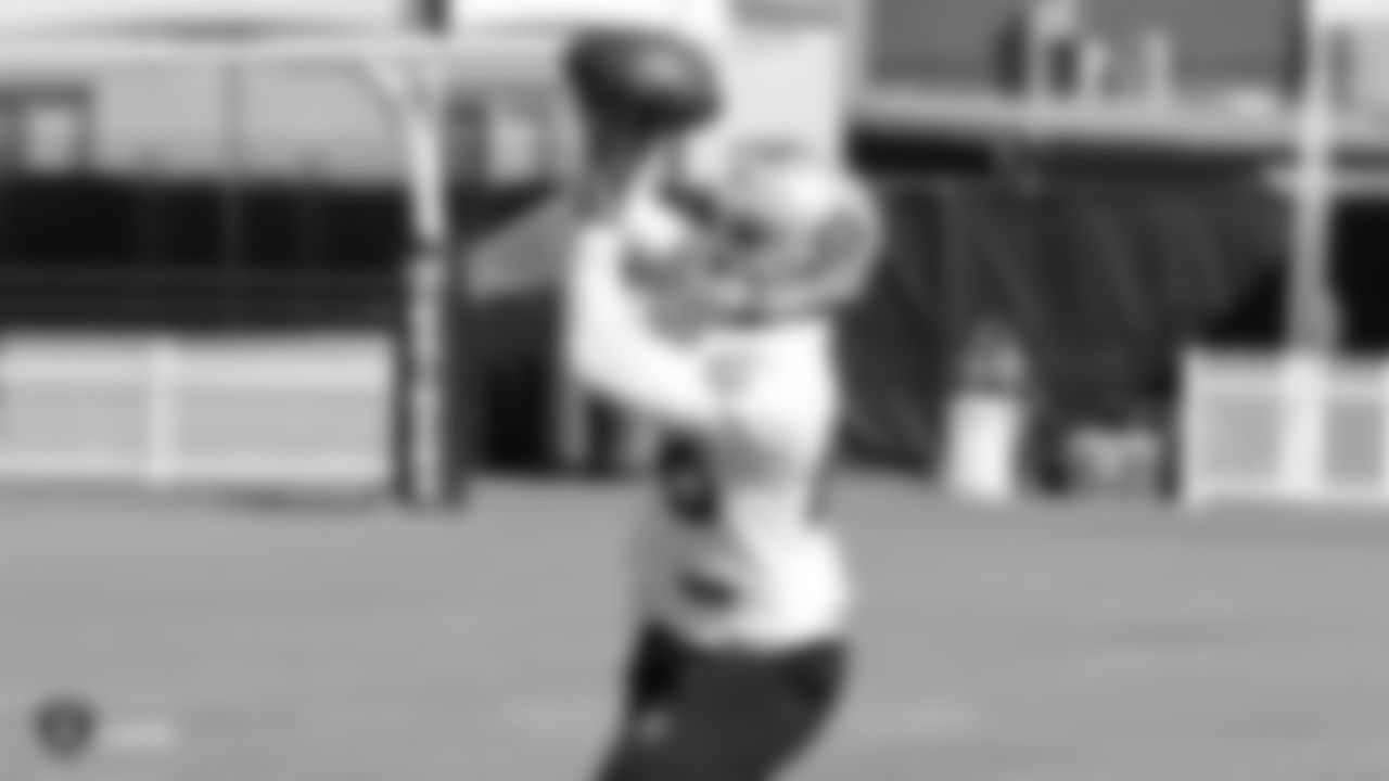 Oakland Raiders wide receiver Marcell Ateman (88) on the field for practice at 2018 Pre-Training Camp at The Oakland Raiders Napa Valley Training Complex, Wednesday, July 25, 2018, in Napa, California.