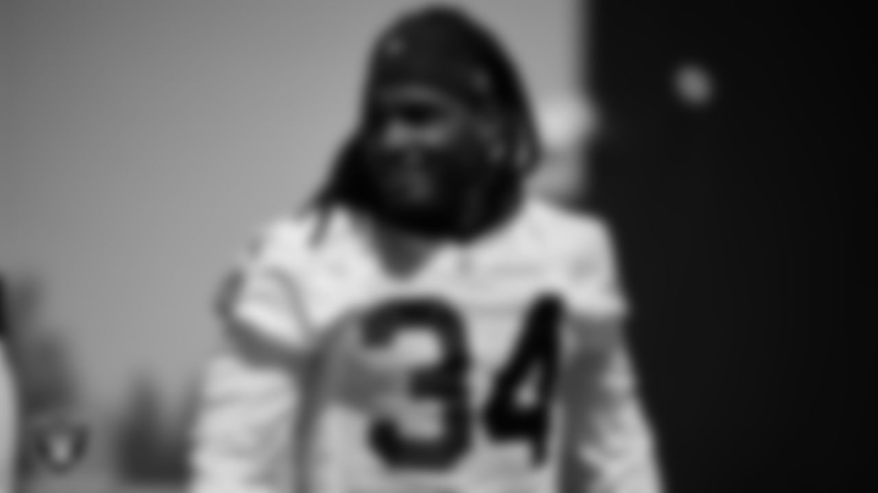 Las Vegas Raiders running back Brandon Bolden (34) during Mandatory Minicamp.