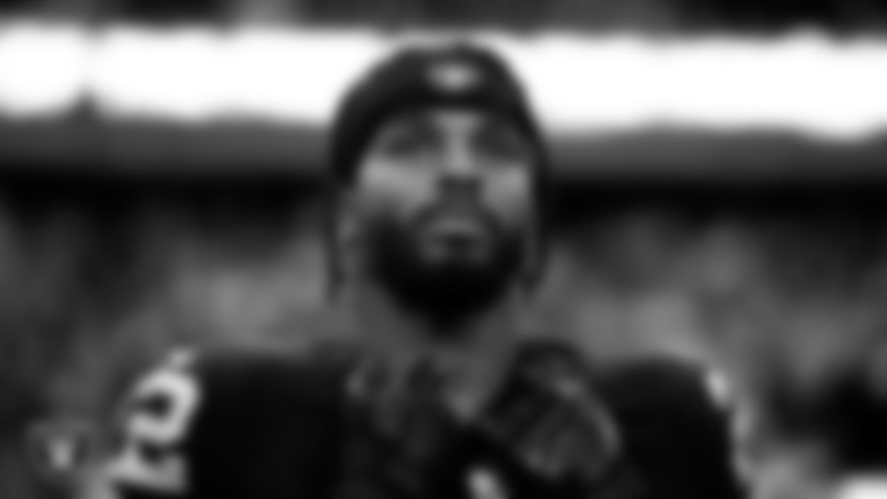 Las Vegas Raiders running back Ameer Abdullah (22) during the national anthem before the regular season home game against the Los Angeles Chargers at Allegiant Stadium.