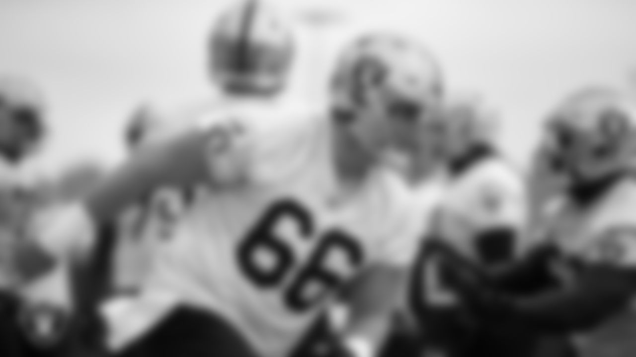 Las Vegas Raiders center Nick Martin (66) during practice at Intermountain Healthcare Performance Center.
