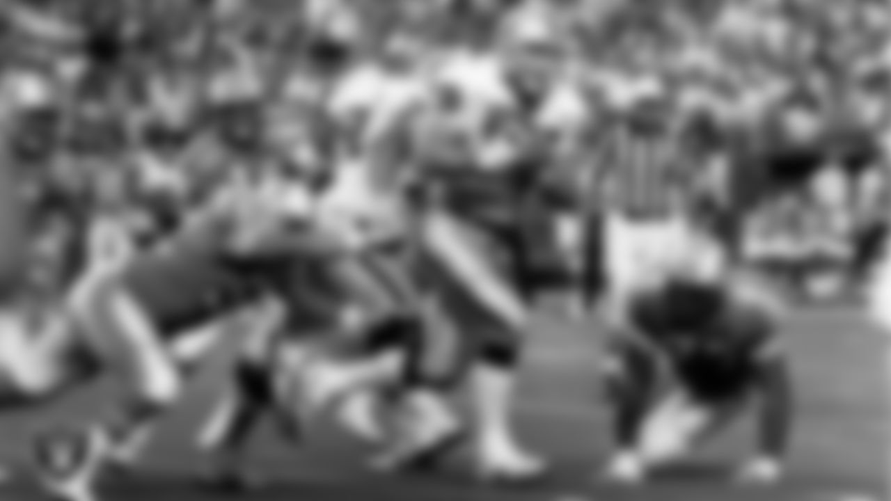 Howie Long was selected in the 2nd round of the 1981 NFL Draft out of Villanova. He played in 179 games with 151 starts and recorded 84 sacks, two interceptions and 10 fumble recoveries. Long was a key member of the Raiders 1983 Super Bowl championship team. He was selected to play in eight Pro Bowls and named 1st Team All-Pro twice.