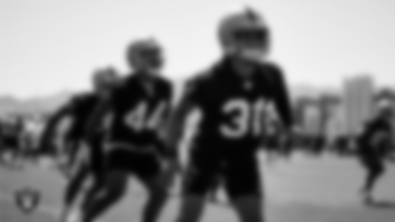 Las Vegas Raiders cornerback Cre'Von LeBlanc (31) during Mandatory Minicamp.