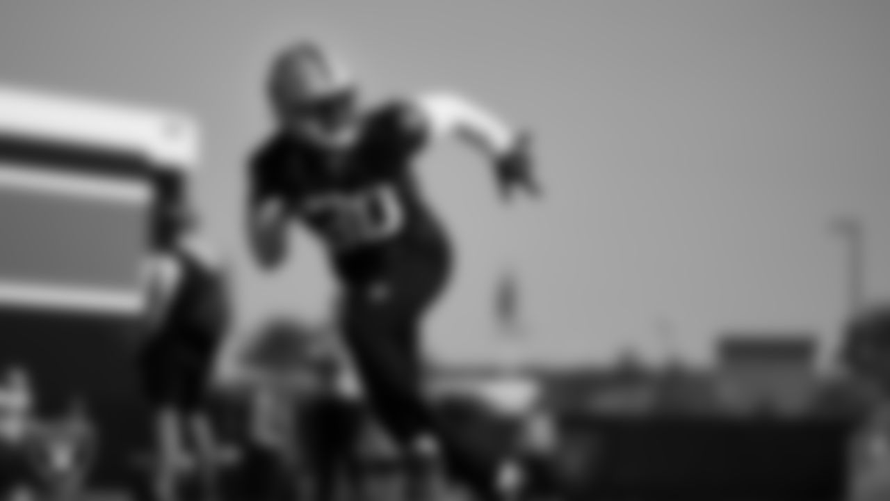 Las Vegas Raiders safety Duron Harmon (30) during practice at Intermountain Healthcare Performance Center.