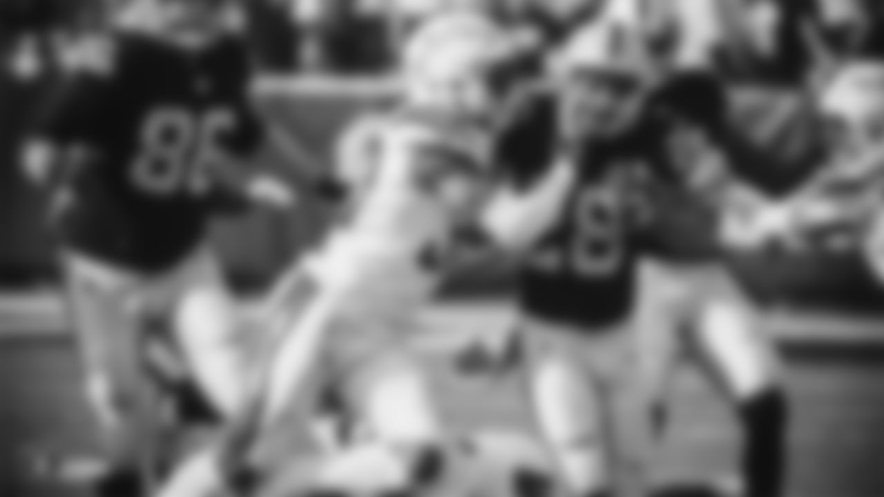 The Oakland Raiders regular season game against the Los Angeles Chargers at Oakland-Alameda County Coliseum, Sunday, November 11, 2018, in Oakland, California.