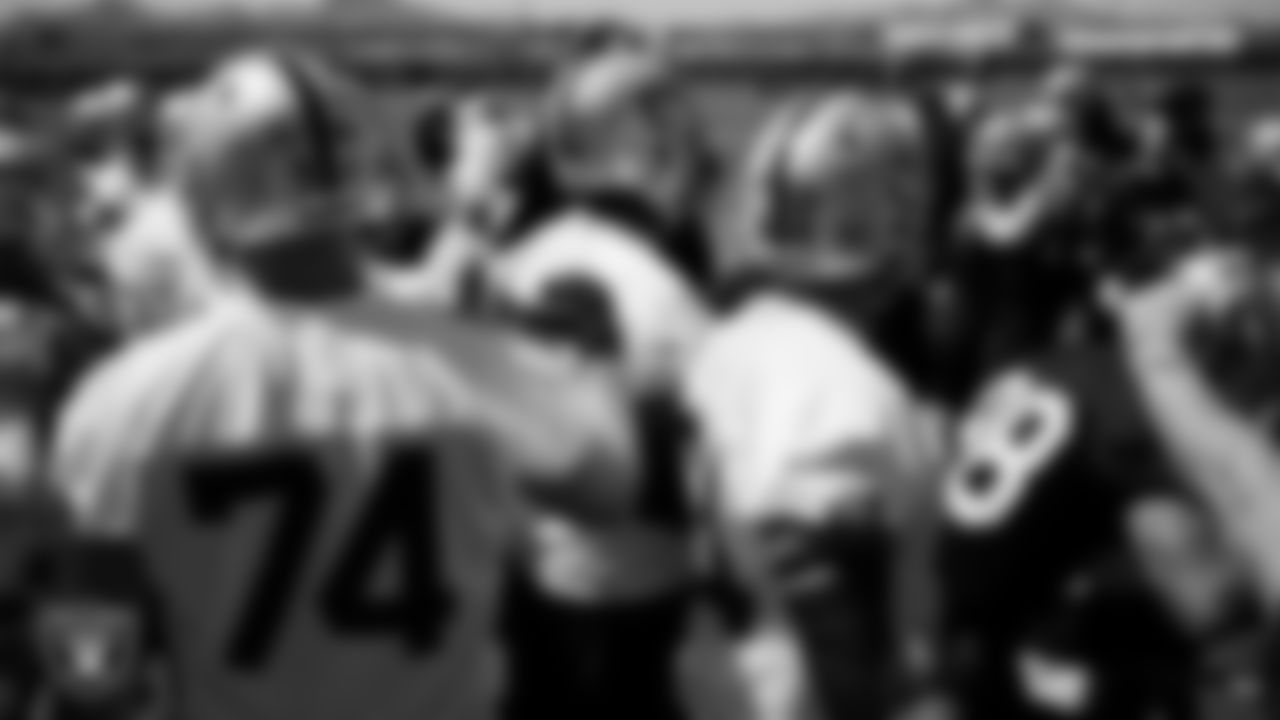 The Las Vegas Raiders at an Organized Team Activity (OTA).
