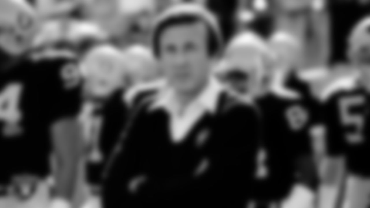 Tom Flores joined the Raiders coaching staff in 1972 as a wide receivers coach under John Madden. After Madden retired, Flores took over as Head Coach from 1979-87, winning 83 games and leading the Raiders to victories in Super Bowl XV and XVIII.