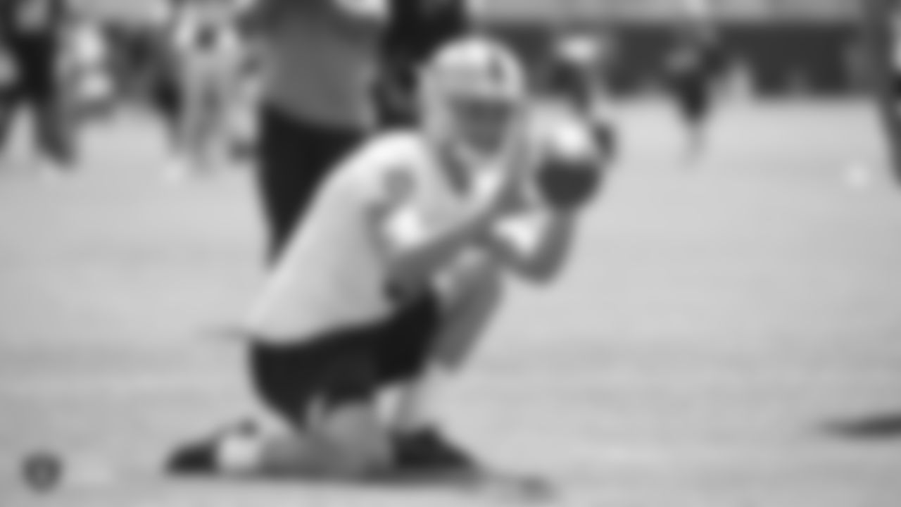 Raiders punter A.J. Cole (6) at a Mandatory Minicamp at the Raiders Practice Facility in Alameda, Calif.