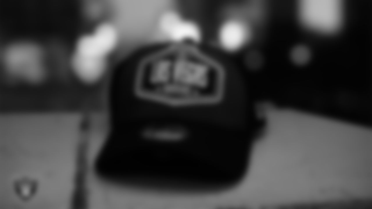 The Las Vegas Raiders 2021 NFL Draft cap.