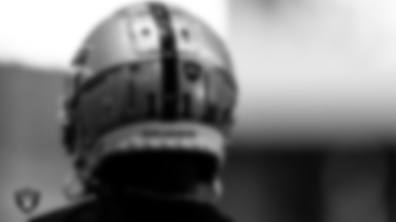 Las Vegas Raiders wide receiver Henry Ruggs III (11) during practice.