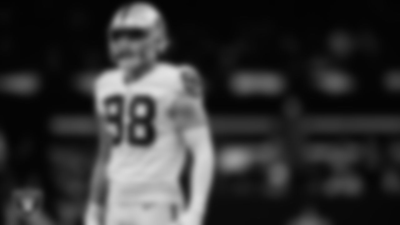 Las Vegas Raiders defensive end Maxx Crosby (98) during the regular season away game against the New Orleans Saints at Caesars Superdome.