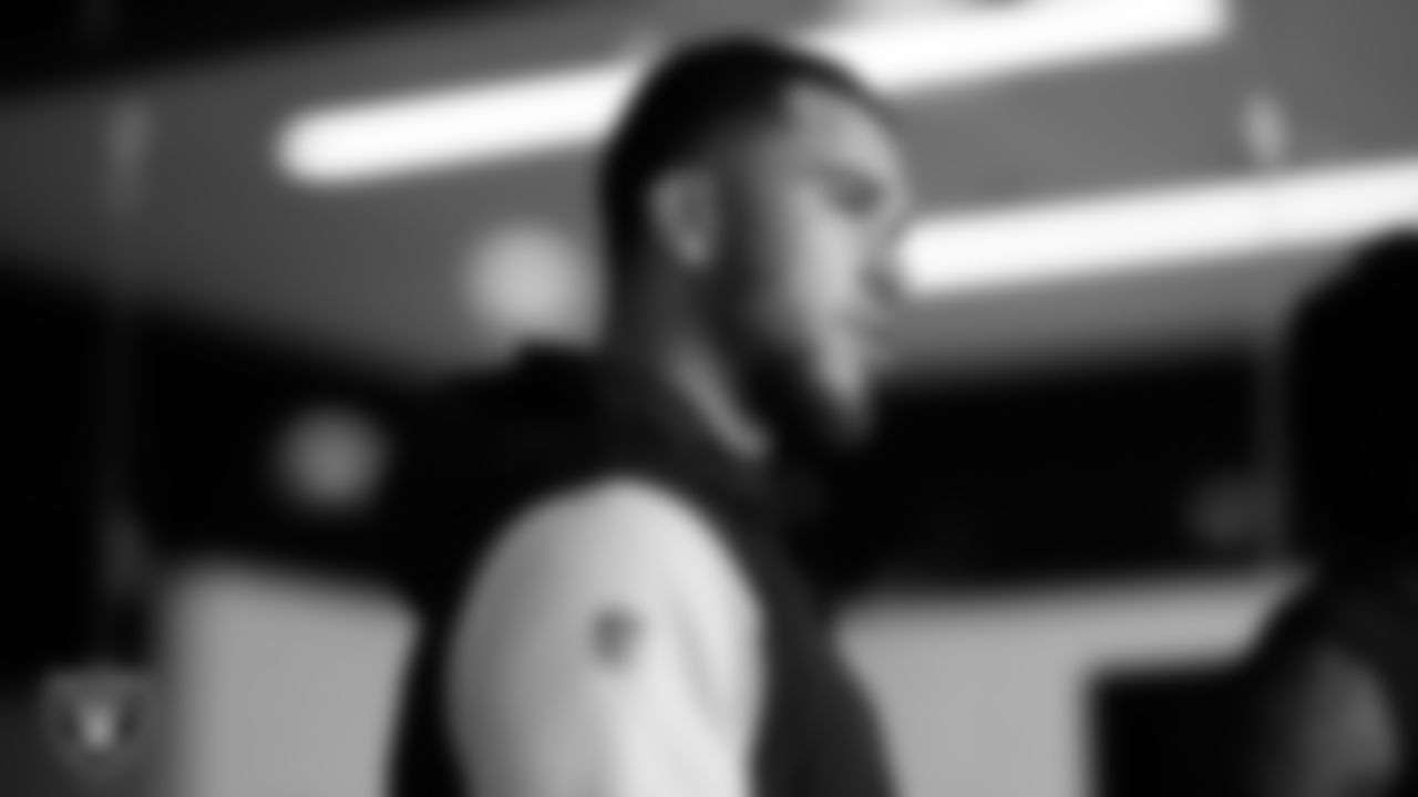Las Vegas Raiders safety Marcus Epps (1) during phase one of the offseason program at Intermountain Healthcare Performance Center.