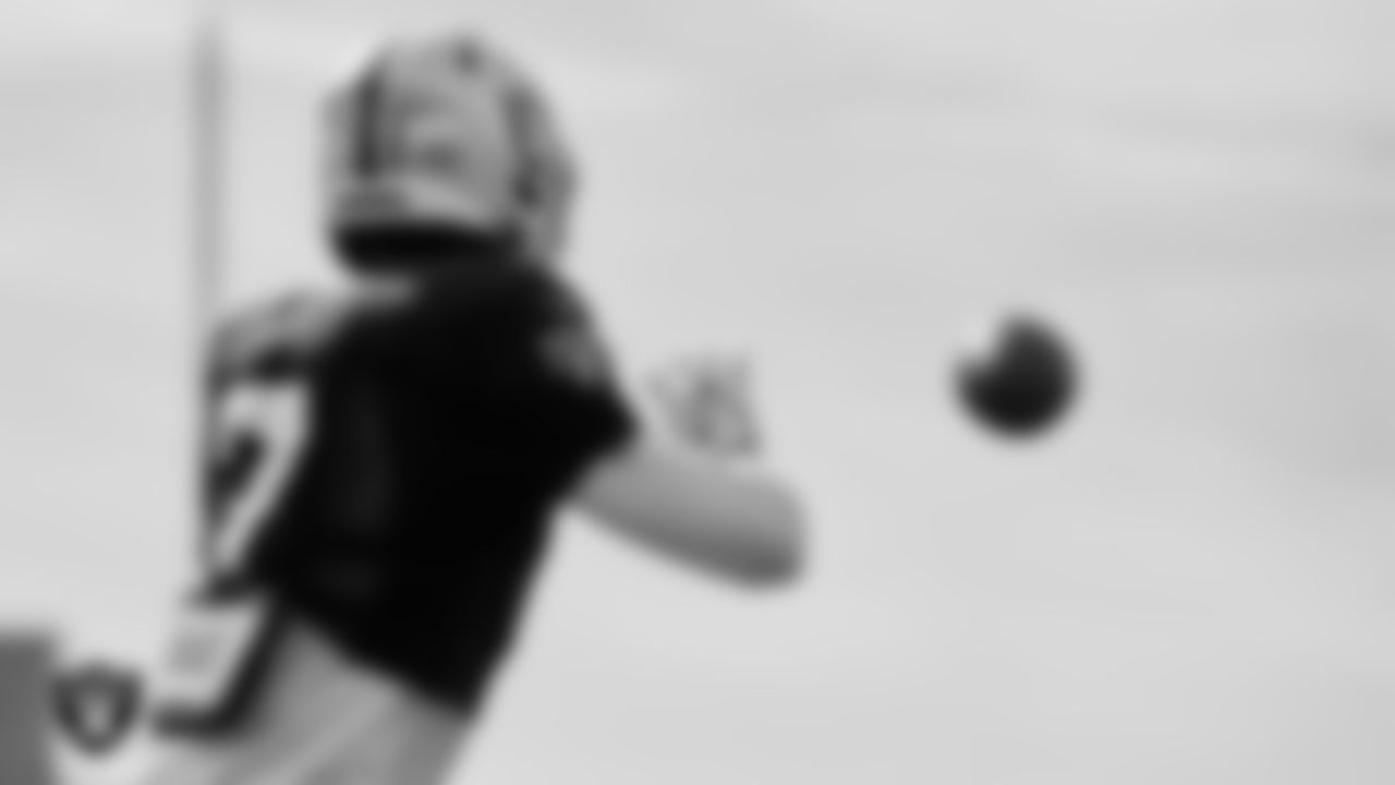 Las Vegas Raiders wide receiver Zay Jones (7) during practice at Intermountain Healthcare Performance Center.