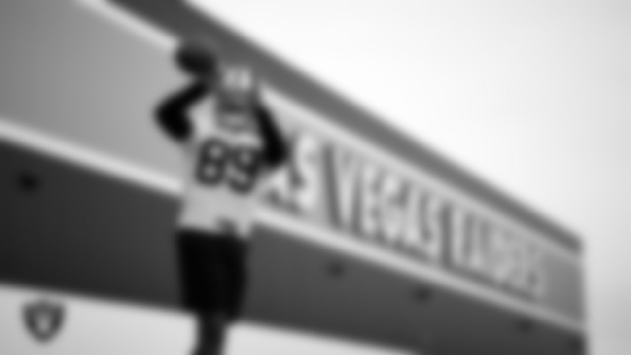 Las Vegas Raiders wide receiver Isaiah Zuber (89) during practice at Intermountain Healthcare Performance Center.