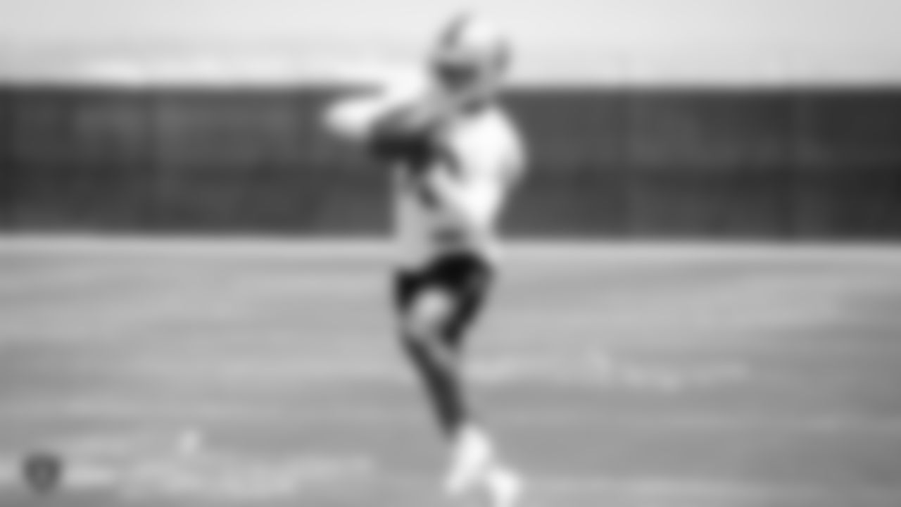 Raiders wide receiver Rico Gafford (10) at a Mandatory Minicamp at the Raiders Practice Facility in Alameda, Calif.