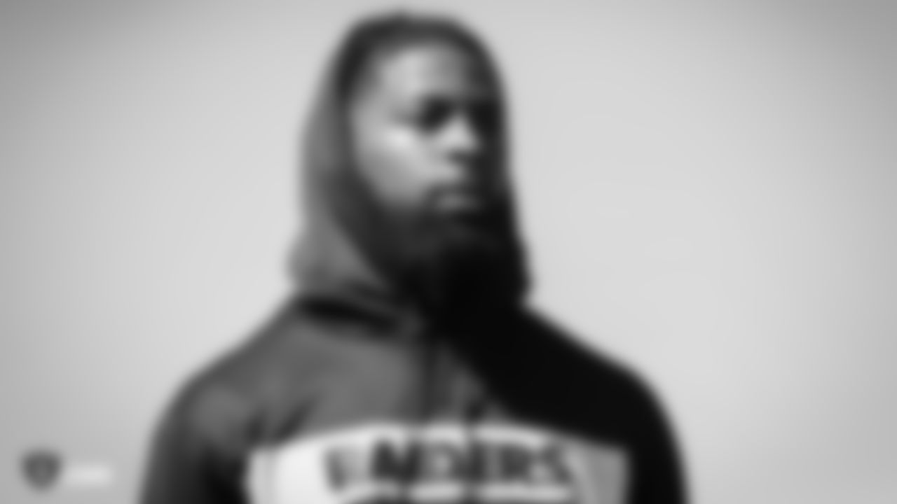 Raiders wide receiver Keon Hatcher at a workout during phase one of the offseason program at the Raiders Practice Facility in Alameda, Calif.