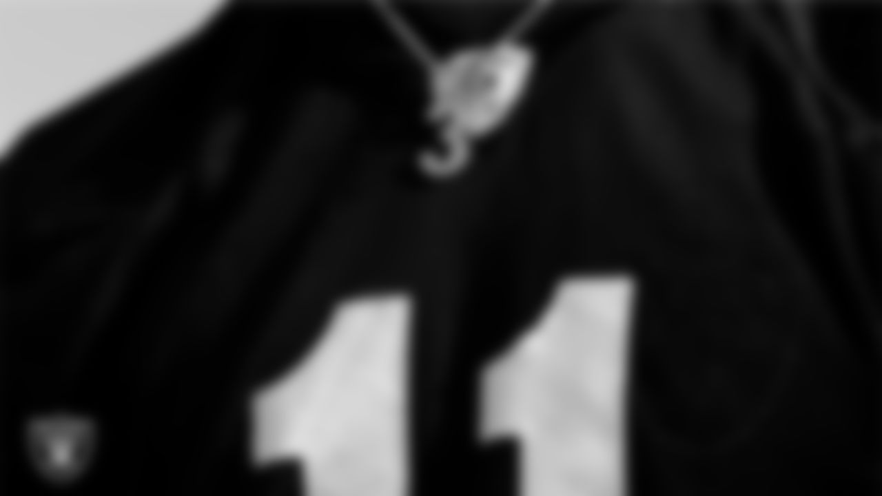 Las Vegas Raiders wide receiver Henry Ruggs III (11) during practice at Intermountain Healthcare Performance Center.