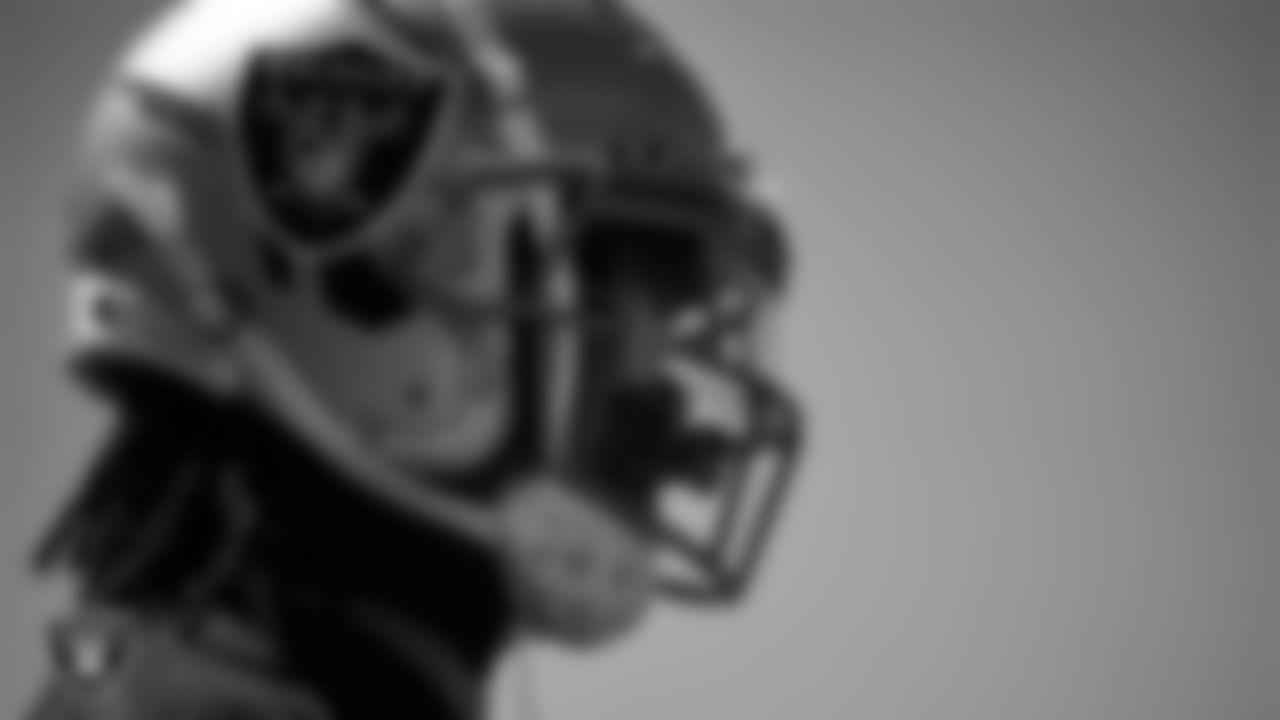 Las Vegas Raiders safety Tre'von Moehrig (25) at an Organized Team Activity (OTA).