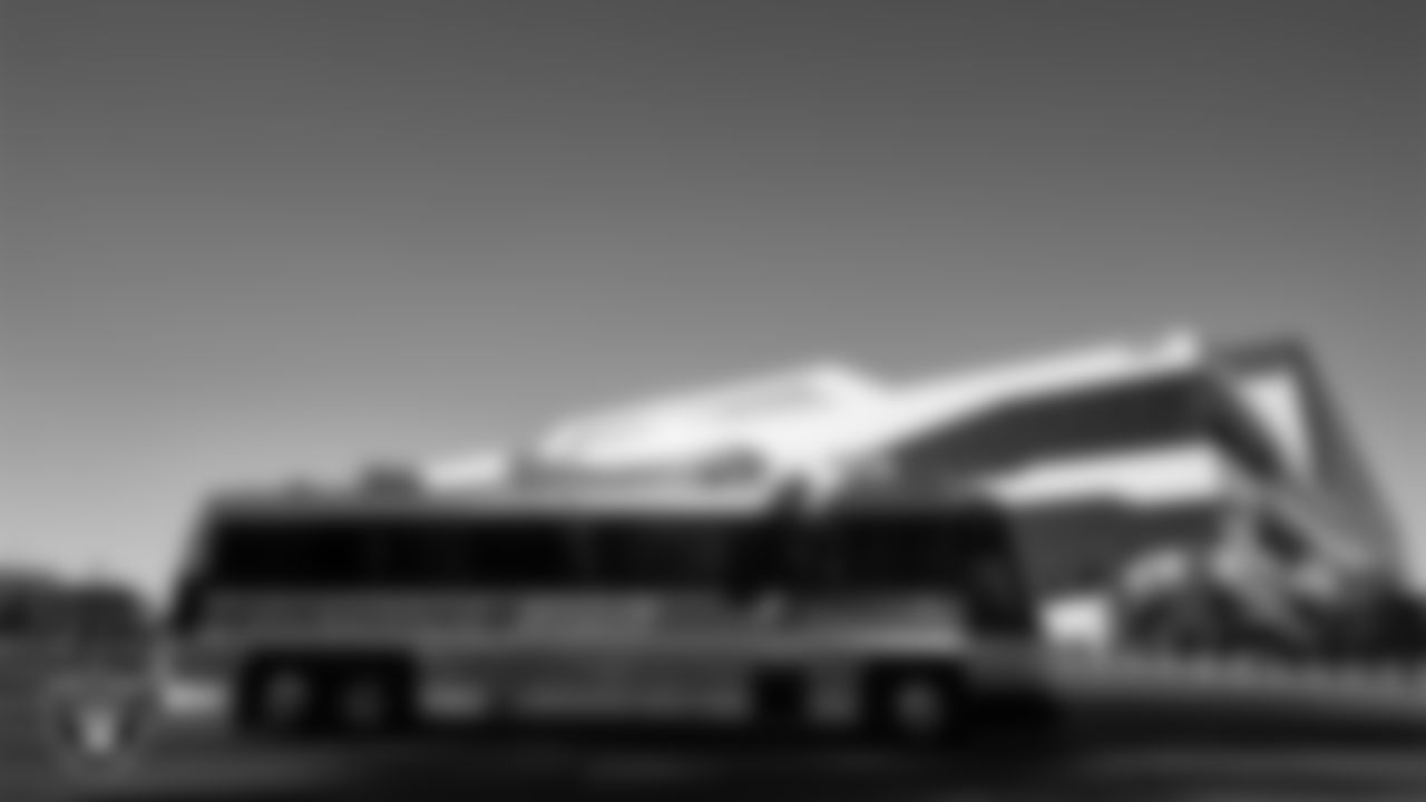 John Madden's "Madden Cruiser I" is driven to the front of Intermountain Healthcare Performance Center.