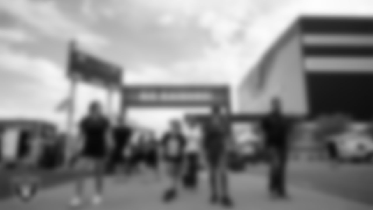 Las Vegas Raiders fans before practice at 2023 Training Camp at Intermountain Health Performance Center.