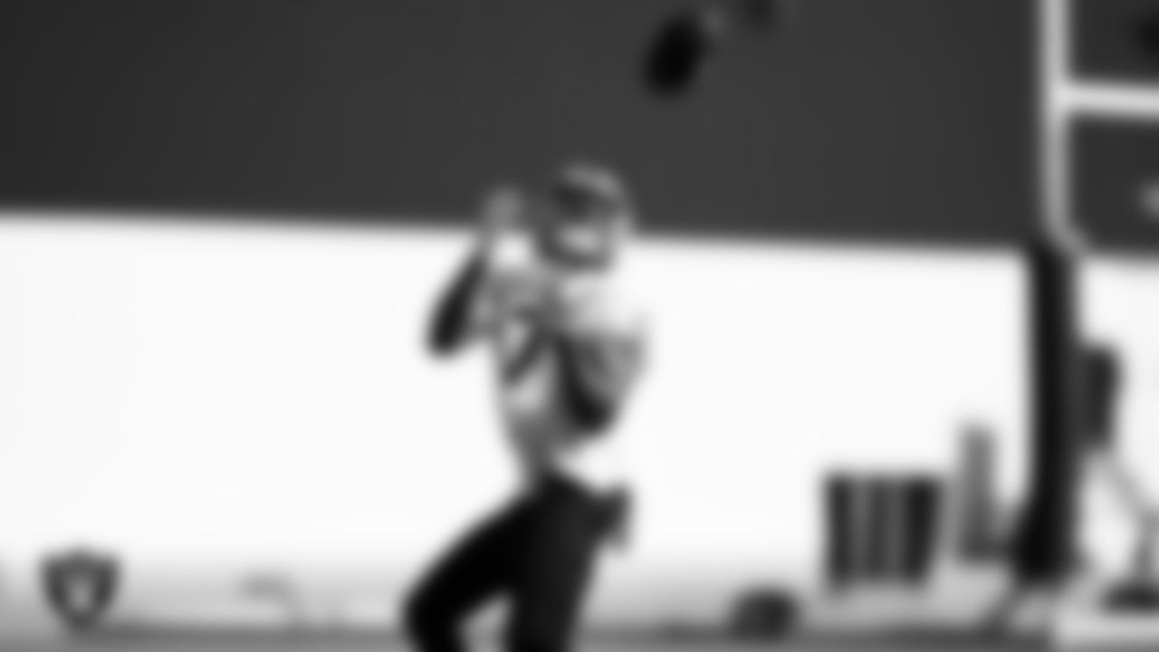 Las Vegas Raiders wide receiver Zay Jones (7) during practice at Intermountain Healthcare Performance Center.