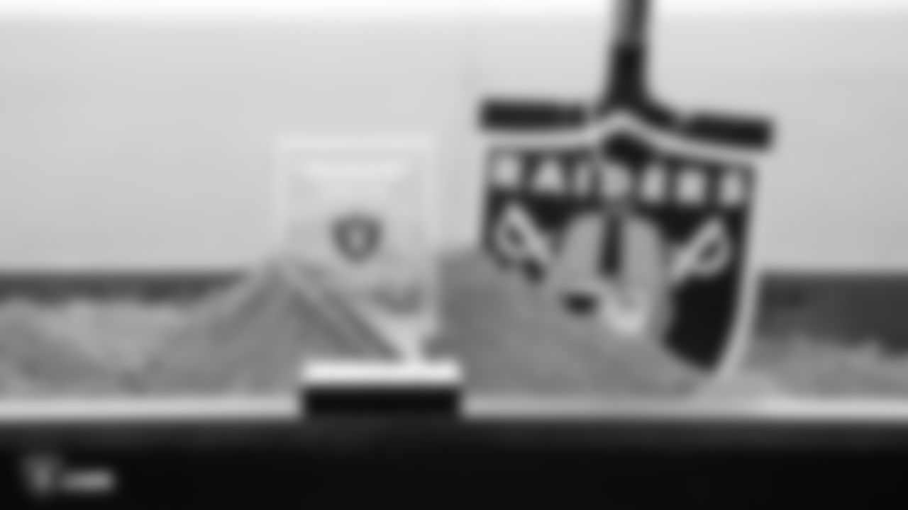 Members of the Las Vegas and Oakland Raiders communities celebrate the groundbreaking of the new Raiders Headquarters, Monday, January 14, 2019, in Henderson, Nevada.