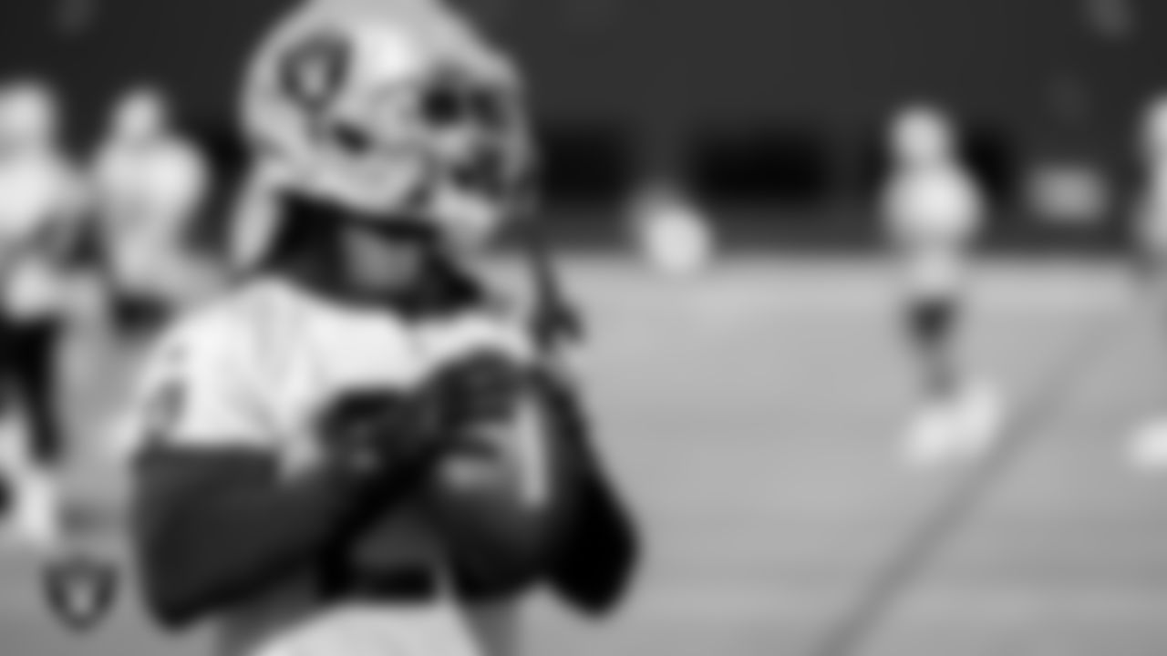 Las Vegas Raiders running back Ameer Abdullah (22) during practice at Intermountain Healthcare Performance Center.