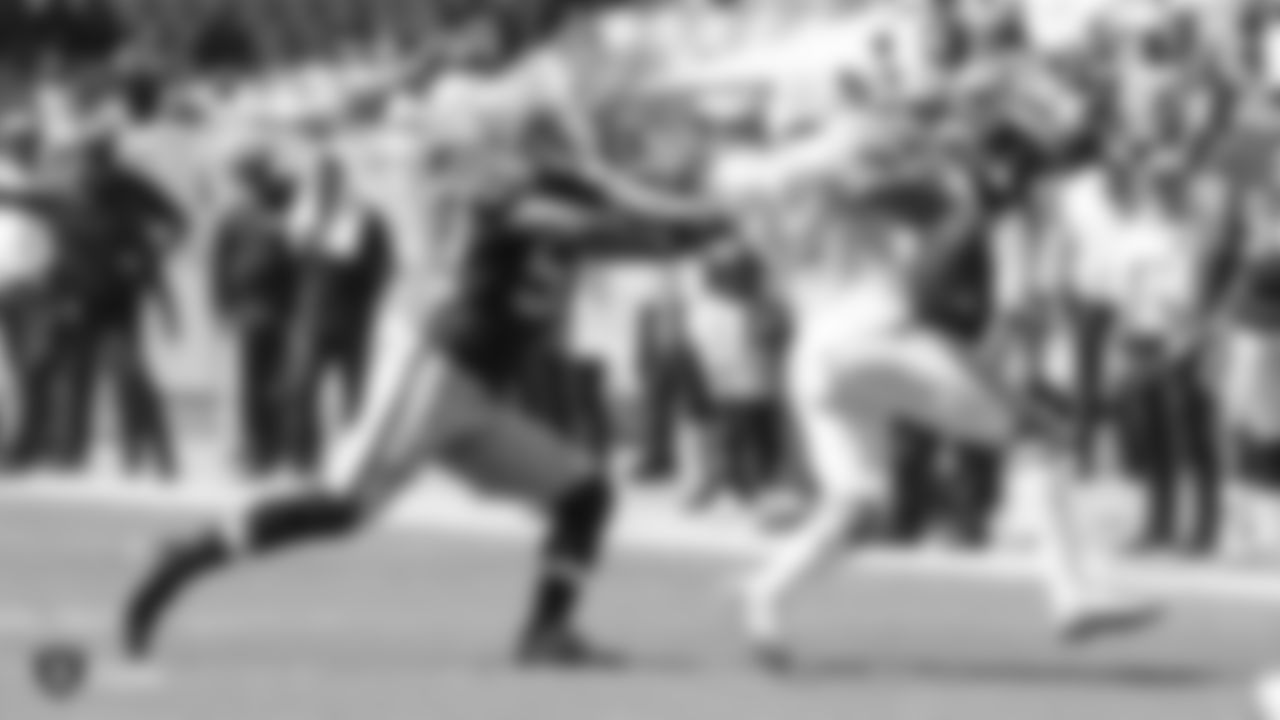 The Oakland Raiders regular season game against the Miami Dolphins at Hard Rock Stadium, Sunday, September 23, 2018, in Miami Gardens, Florida.